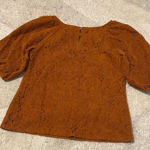 🎄3 for $25🎄 Anthropologie Dolan Left Coast Norah Floral Corduroy Blouse - Picture 10 of 13